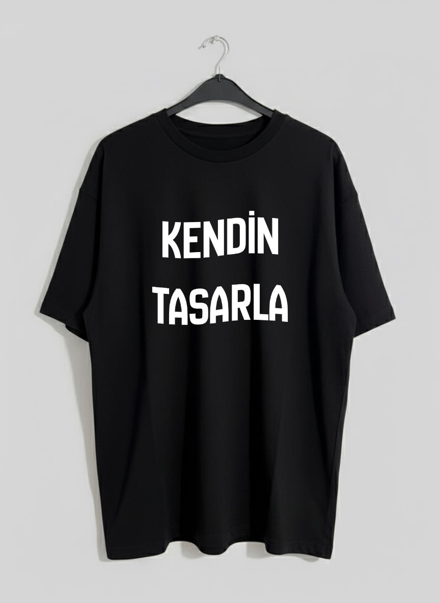 Kendin Tasarla Oversize Tişört - Kişiye Özel Baskı